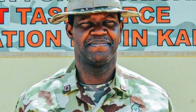 Brig.-Gen. O. O. Braimah, a Brigade Commander of the Joint Task Force in Benesheikh, Kaga Local Government Area of Borno State